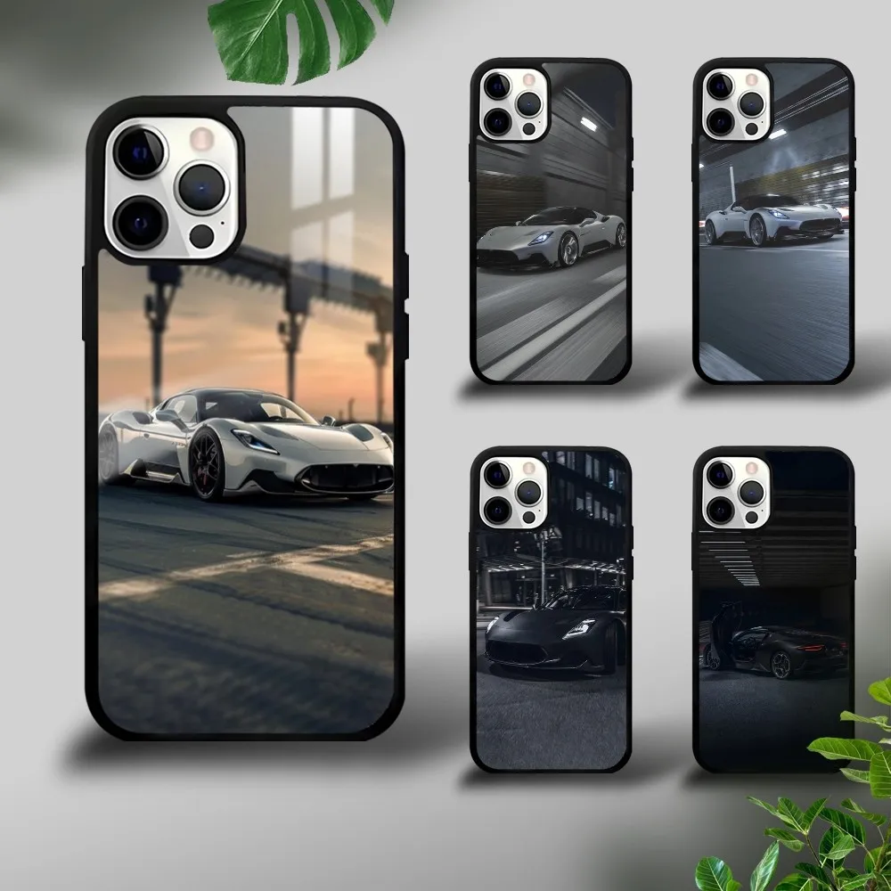 SuperCar M-mASERATIS Phone Case For iPhone 16 15 14 13 12 11 Pro Xs Max Mini Plus Celulares Hard Funda