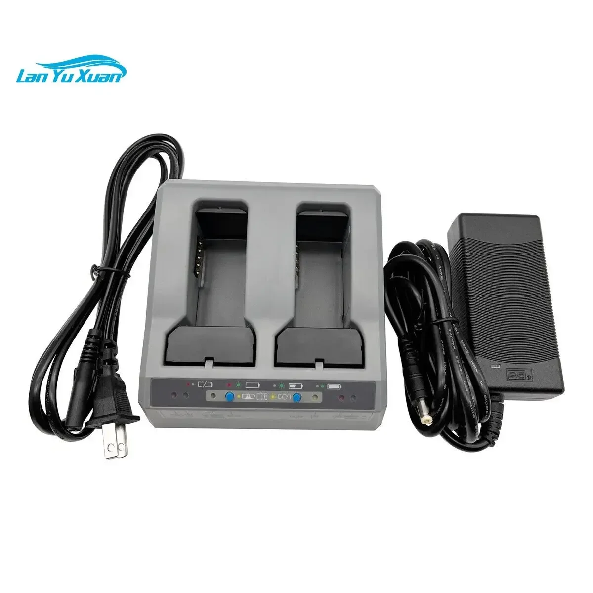 Dual Slot Charger for Trimble R10 R8 S6 SPS985 GPS Battery Total Station EU/US Plug Two Slots Bay