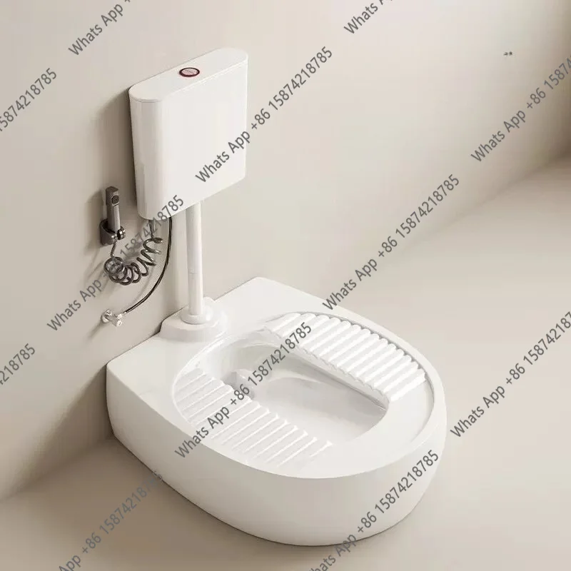 New type of wall-facing pit-free squatting toilet  toilet can be installed on the wall without hurting the ground