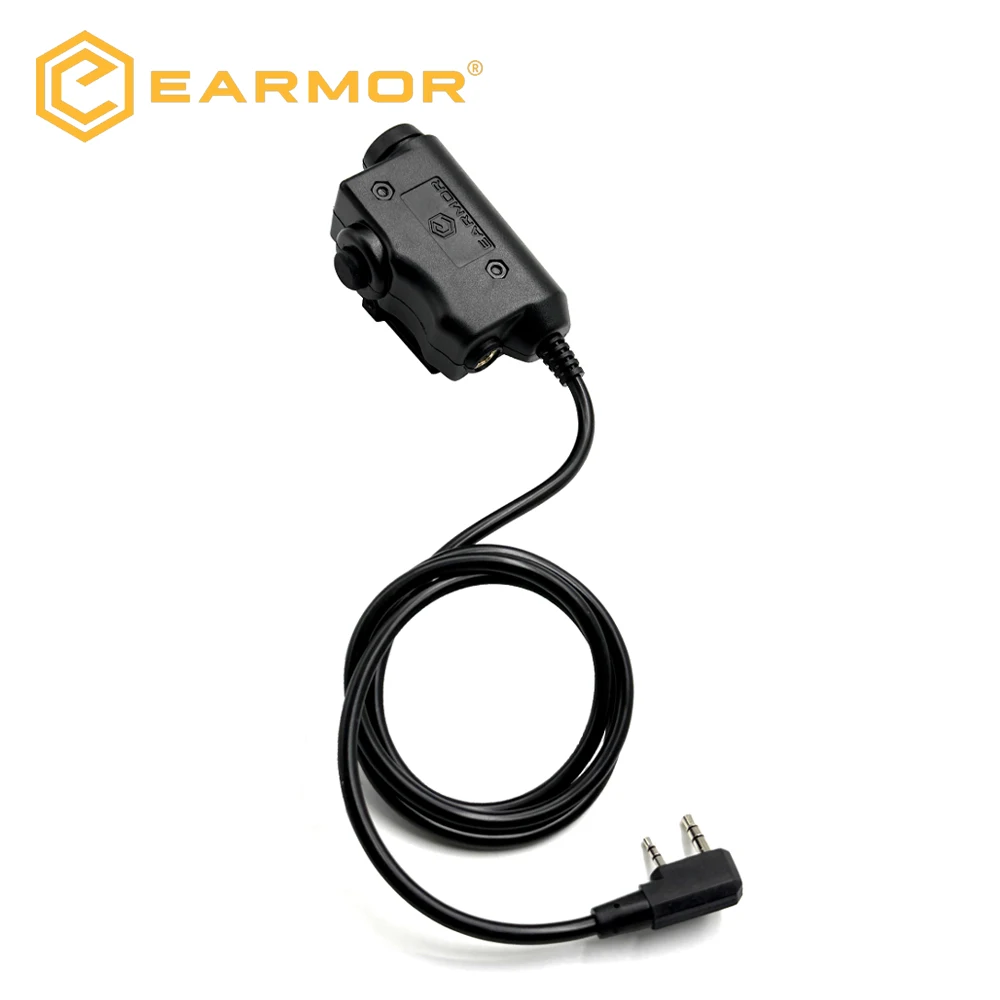 محول EARMOR M51 PTT التكتيكي محول سماعة الرأس للاتصالات العسكرية بسبب اتصال سماعة الرأس التكتيكية M32/SE32