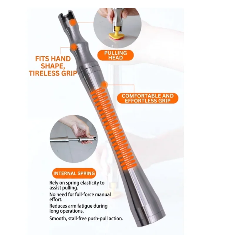 Stainless Steel Slide Hammer Dent Puller Kit With Storage Retractable Stainless Steel Car Dent Repair Tool 2