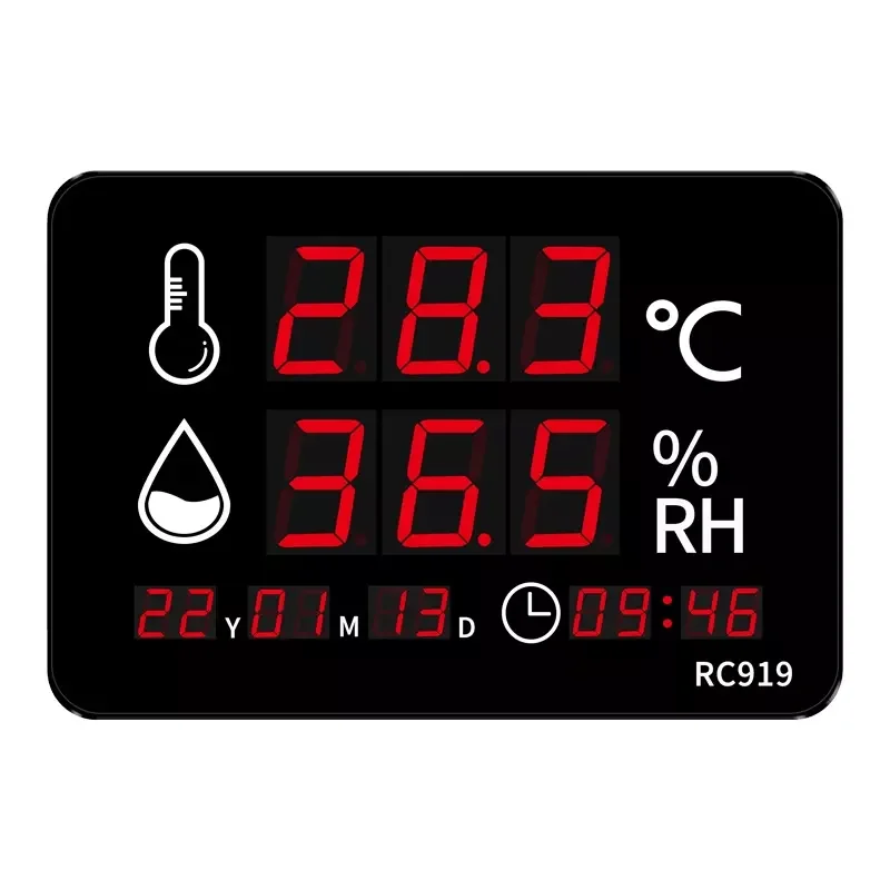 

Large Humidity Thermometer High Cost-effective New Selling Products 600*400*35mm Digital Thermometer Rc USB 5V 3 Years RC919