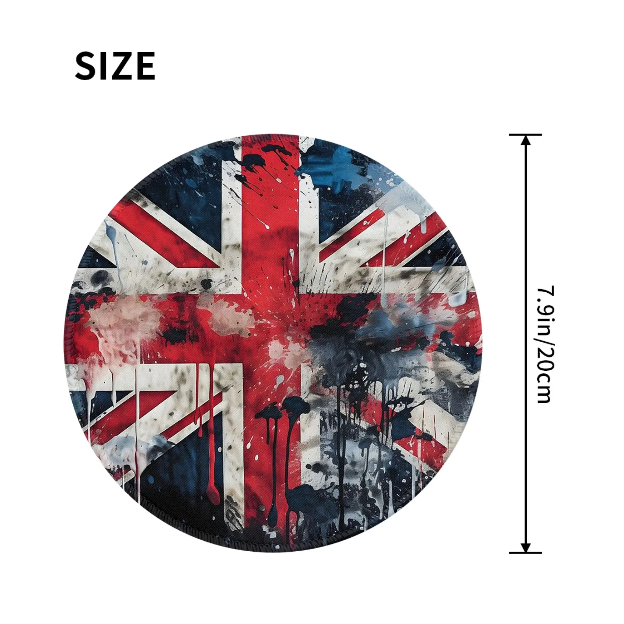 UK Flag Paint Texture Mouse Pad Computer Keyboard Mouse Mat Gamer PC Laptop Desk Mat Office Accessories Table Mats