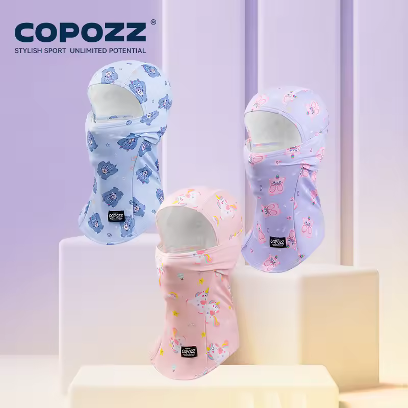 חם צוואר ומסכת סקי לילדים (גיל 4-15) | COPOZZ - מנדף זיעה ונוח