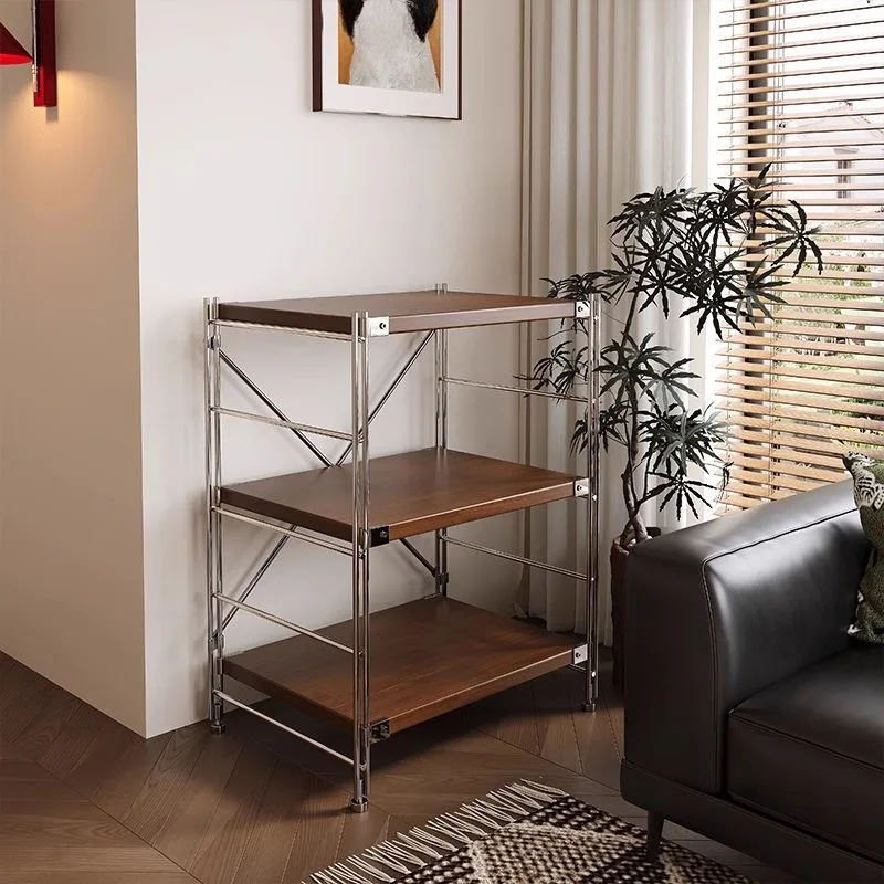 Multi-layer bookshelf storage rack for living room sundries sorting balcony kitchen multi-function storage cabinet