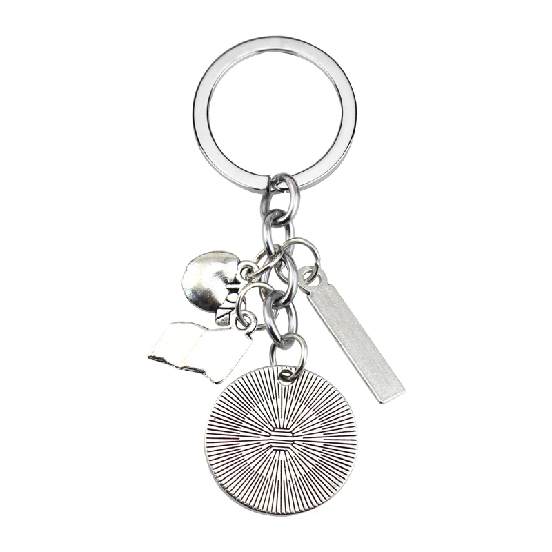 1Pc Teacher Keychains It Takes A Big Heart To teach little minds Keyring Key Ring Jewelry For Teachers Day Gift