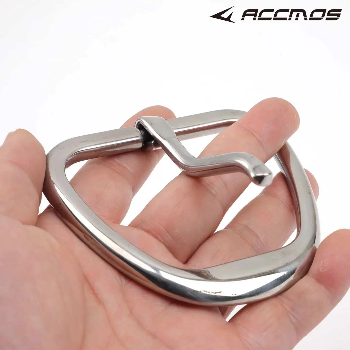 Hand Polished Stainless Steel Equestrian Girth Buckle Cinch Horse Belly Belt End Clip Durable Horse Equipment