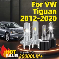 2/4Pcs LED Headlights H7 H15 Turbo Lamps 30000LM Car Light Wireless For VW Tiguan 2012 2013 2014 2015 2016 2017 2018 2019 2020
