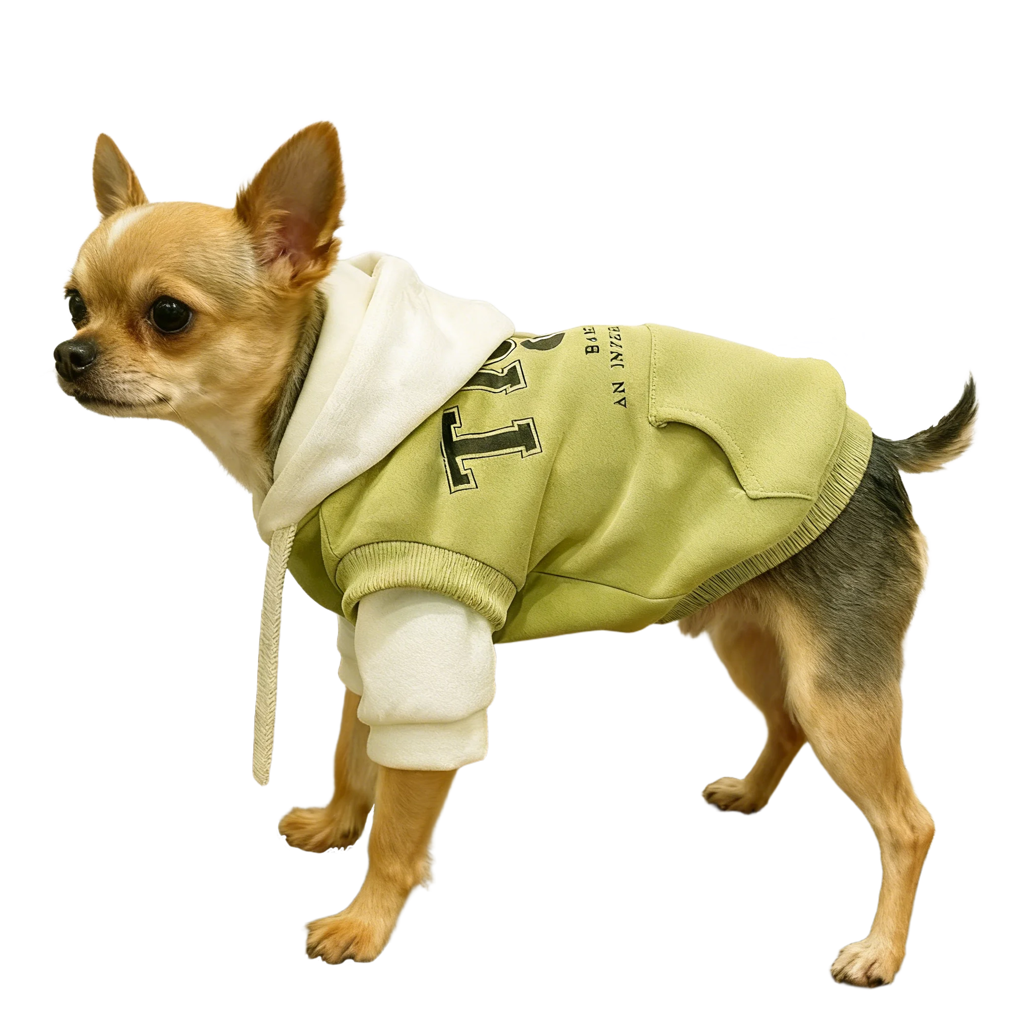 Thicken Warm Dog Hoodies for Small Medium Dogs, Trendy Mock Two-piece Design Hooded Sweatshirt Fleece Lined Pet Winter Clothes