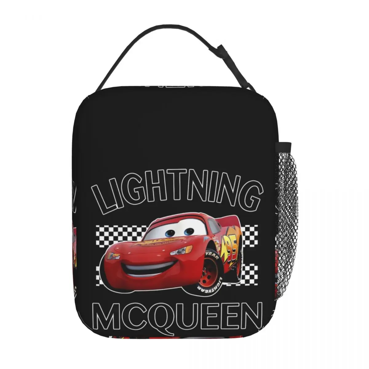 Borsa da pranzo personalizzata Lightning McQueen per donna borsa termica termica isolata Bento Box Office Work School Resuable Tote Bags