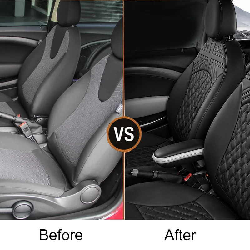 For MINI Cooper R57 CABRIO Clubman Seat Covers Custom Full Coverage Leather Car Seat Cover Luxury Interior Upgrade Accessories