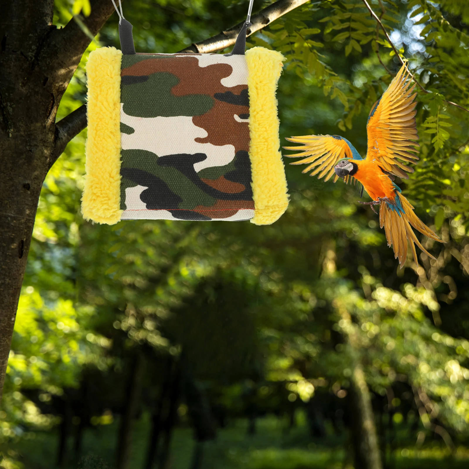 

Hammock Nest Resistant Bed For Small Medium Birds Parrot Ferret Chinchilla Cage Accessories Bird Resting Spot Winter