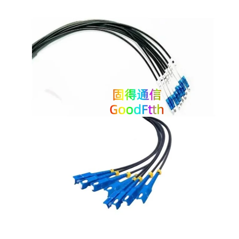 8 Core Armored Tactical Fiber Patch Cord  SC-LC LC-SC UPC SM Simplex 8Core TPU Cable GoodFtth