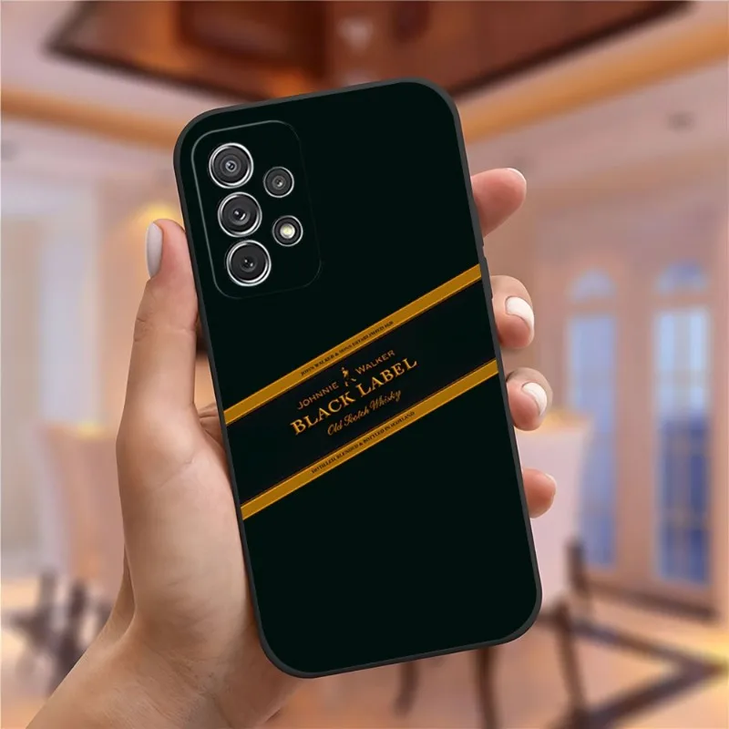 Johnnie Walker Logo Phone Case For Samsung Galaxy S23 S22 S10 S20 S30 S21 S8 S9 Pro Plus Ultra Fe Design Back Cover