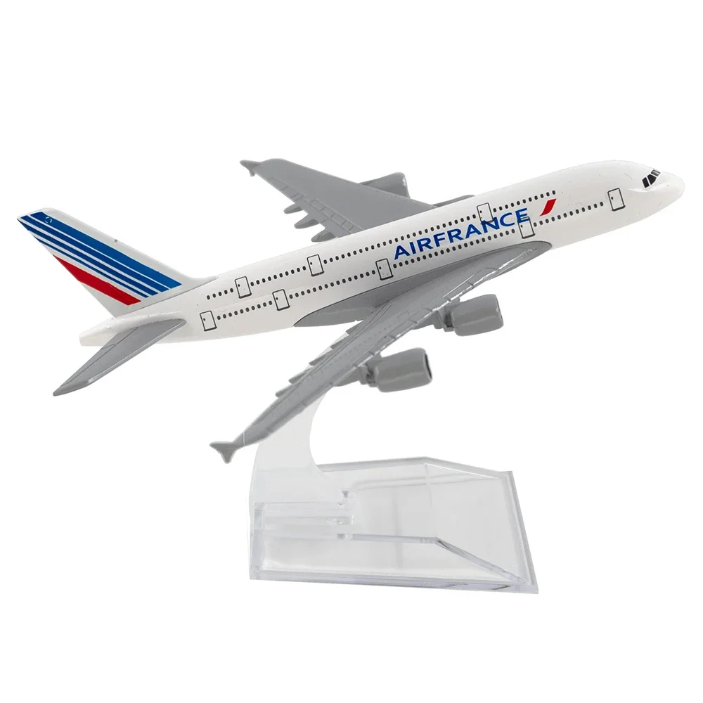 

1/400 Scale Aircraft Airbus A380 Air France 16cm Alloy Plane Model Toys Children Kids Gift for Collection