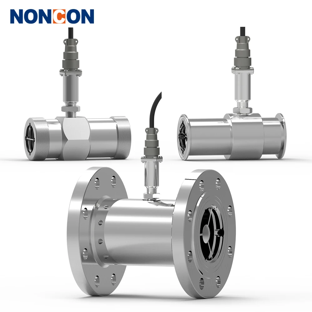 Oil Flowmeter sanitary liquid control flow meter fuel flow meter diesel Liquid Turbine Flowmeter