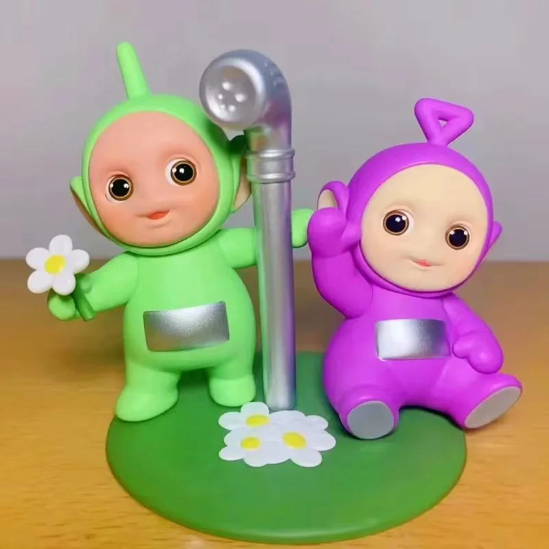 Kit de jouet en résine de la série Teletubbies Companion, modèle mobile de bureau, ornements de jouet, décor de renforcement, cadeau d'anniversaire de festival, chaud