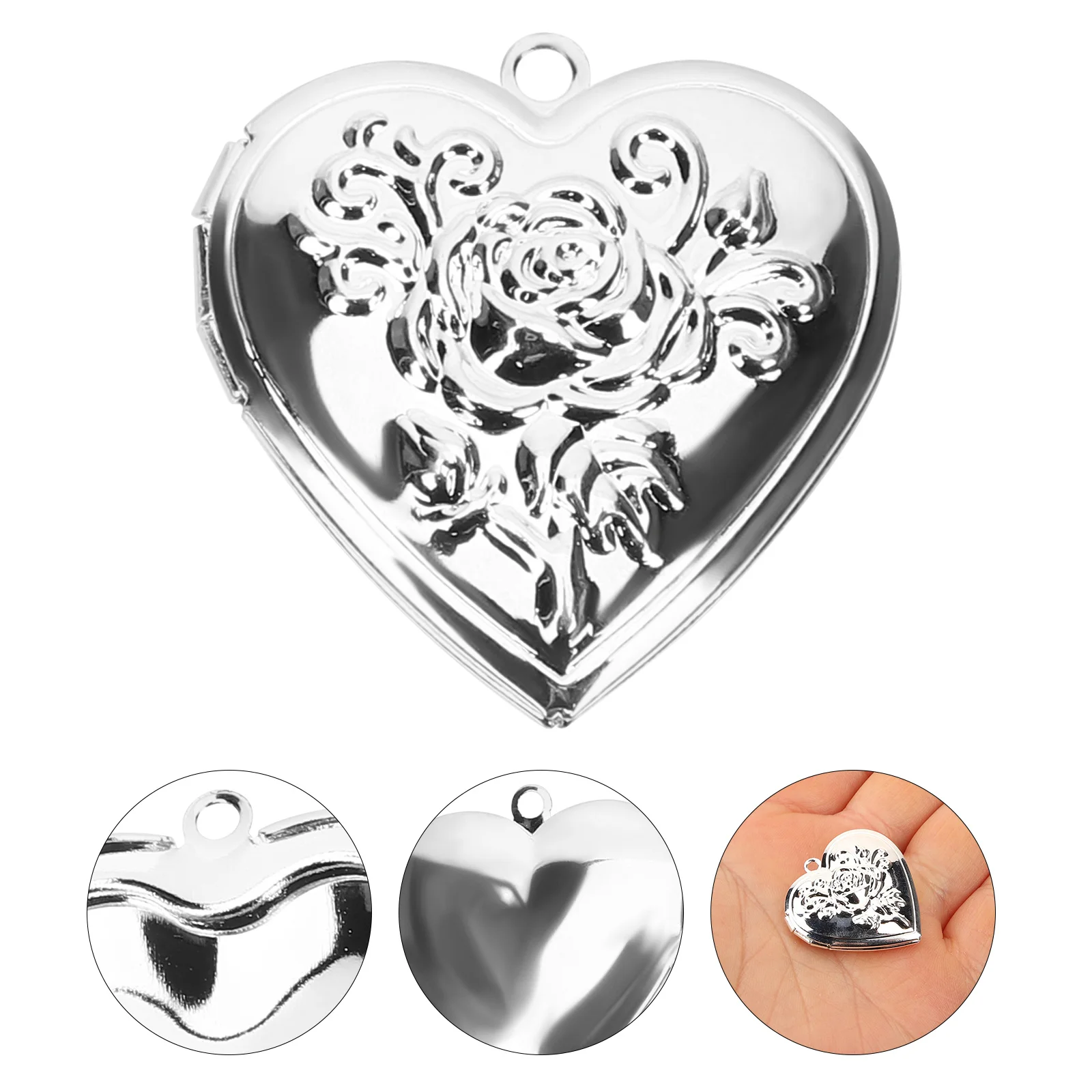2 pçs medalhão de foto metal memorial imagem titular pingente perfeito para diy jóias buquê de casamento foto pingente presente