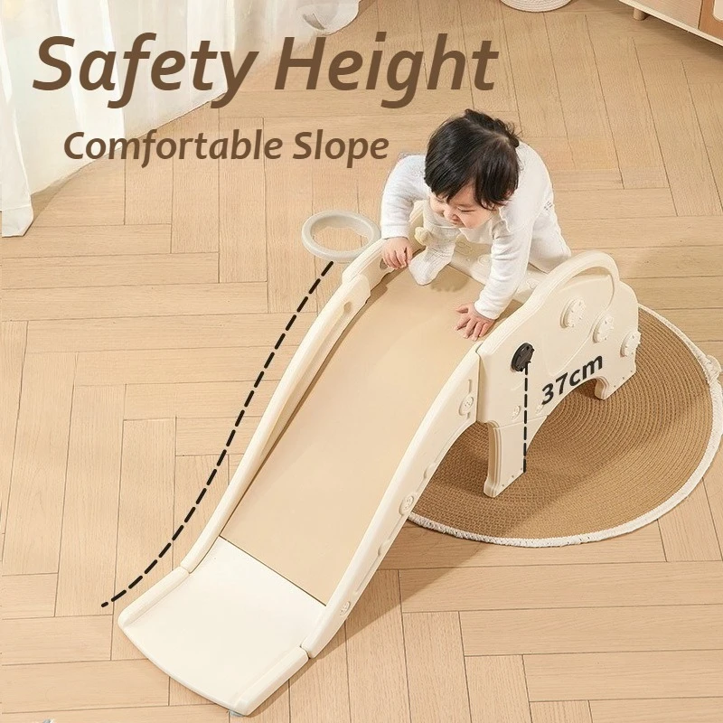 안전한 아기 미끄럼틀 실내 놀이터 어린이 미끄럼틀 장난감 곡선형 플라스틱 3세 어린이 미끄럼틀 안정적인 가정용 미끄럼 방지 계단 미끄럼틀