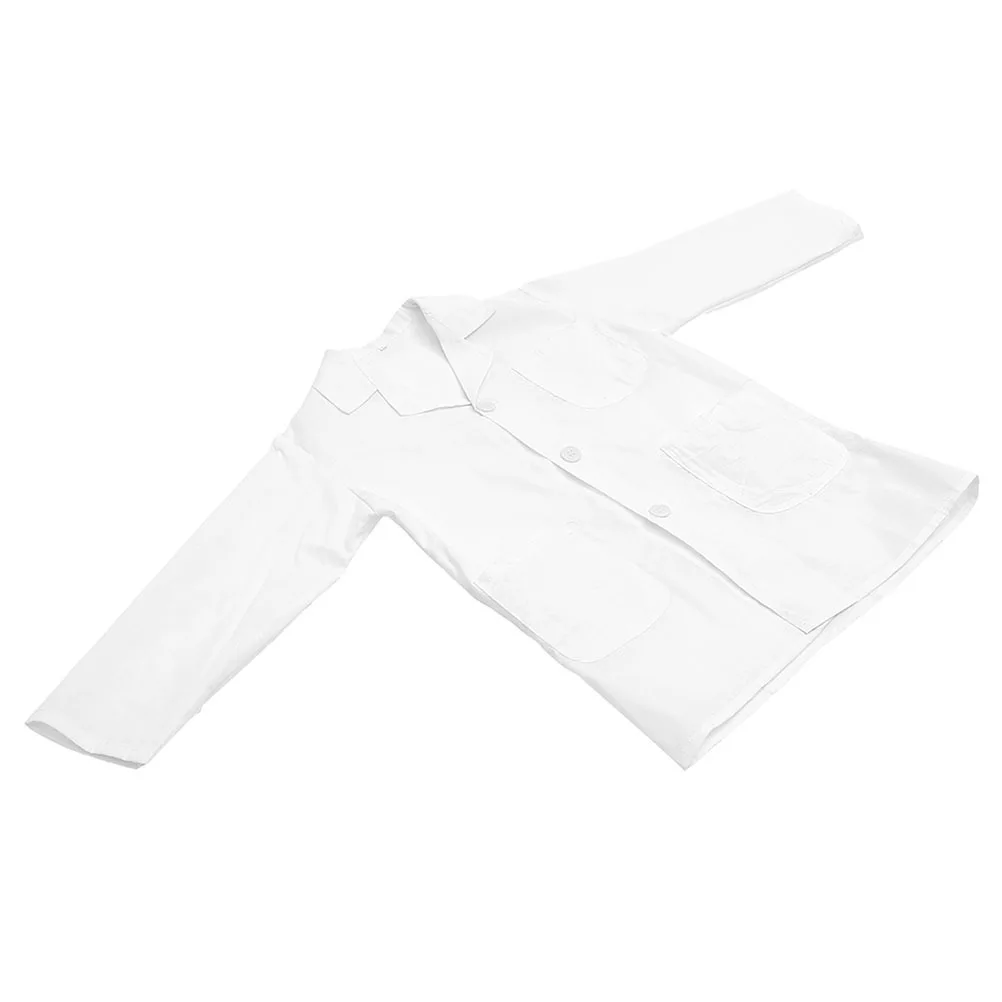 

Lab Coat 'S Scientist Costume Washable Polyester Cotton Halloween Party School Role Play Unisex