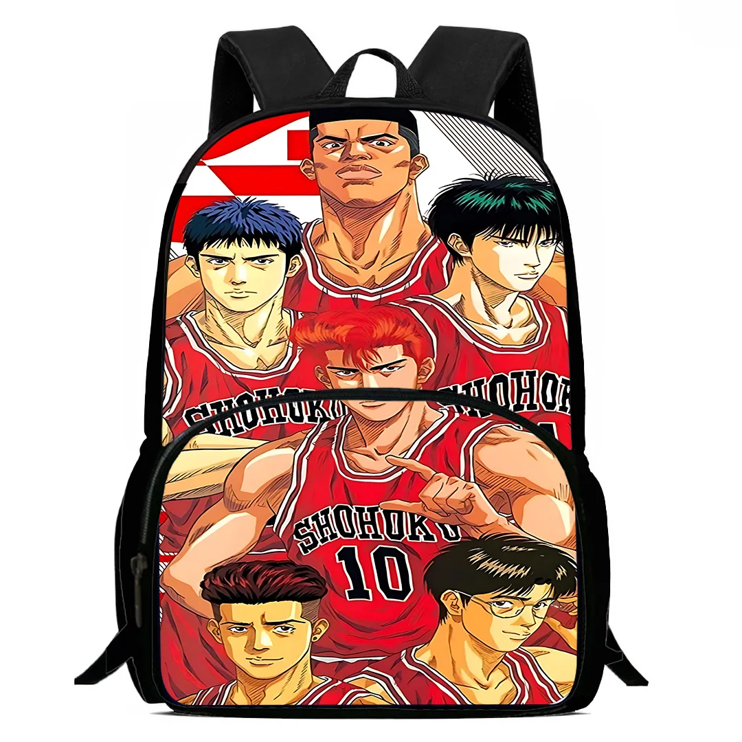 Kids Anime Slam Dunk Backpacks Boys and Girls Student Birthday Gift Child School Bags Large Capacity Camping Durable Rucksack