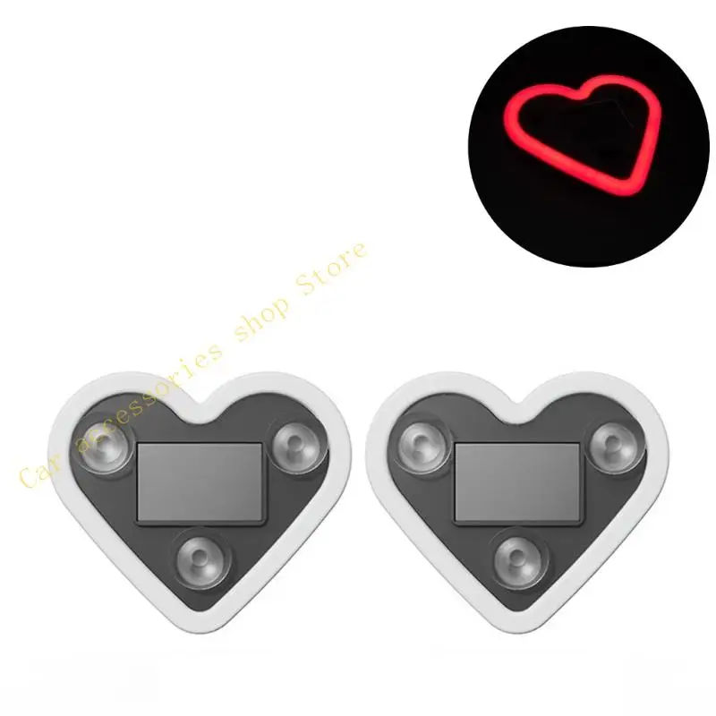 

T21E 1/2pc Multi Color Automotive Interior LED Accent Light Solar Power Light Secure Easy Suction Cup Installation