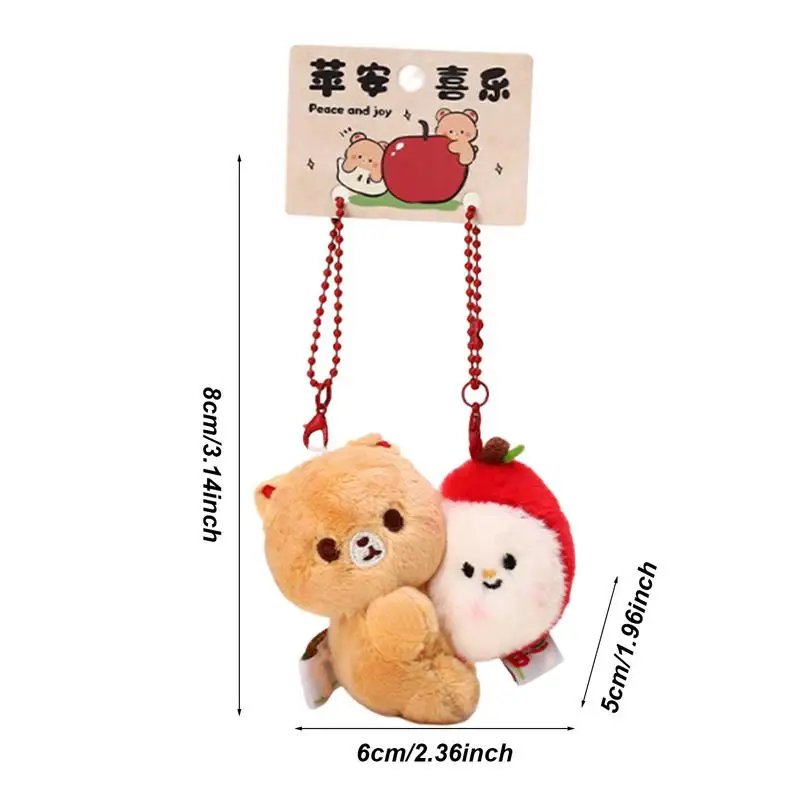 Magnetic Plush Keychain Plush Stuffed Animal Key Ring Plush Animals Toys Small Stuffed Animal Plush Keychain Magnet Keychain