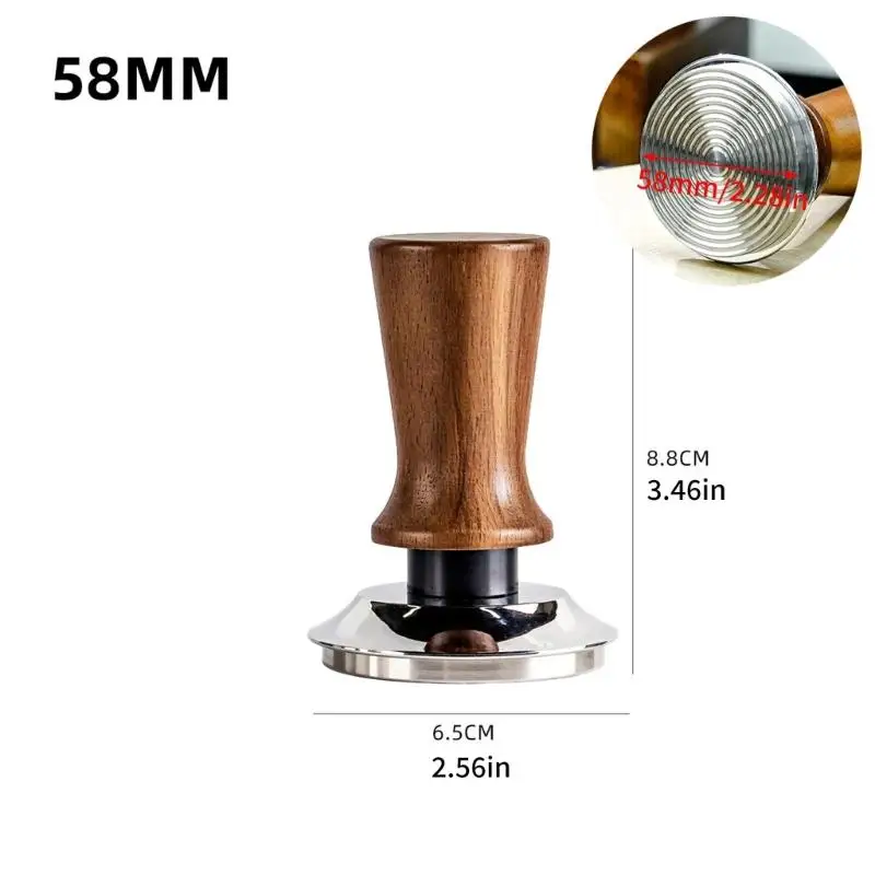 E8BD Elegant Coffee Tamper For Home Baristas 304 Stainless Steel Construction Espresso Press with Ergonomic Grip
