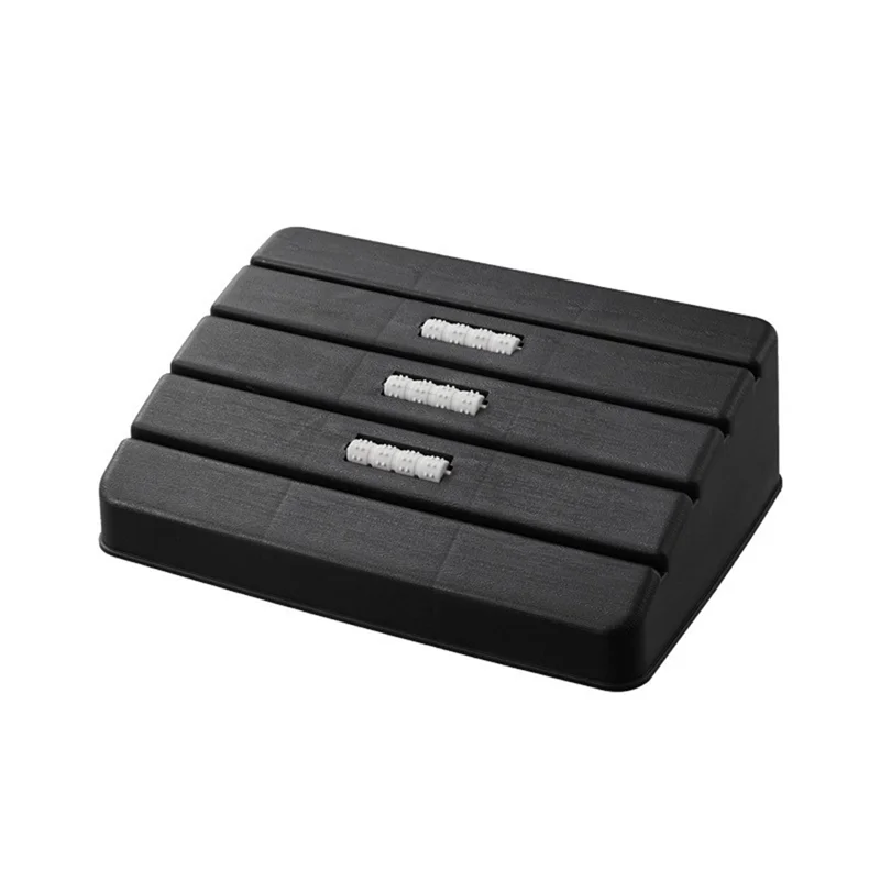 

ADP-Foot Rest for Under Desk At Work Foot Resting Stool with Rollers Massage Foot Stool Under Desk for Home Office Toilet A