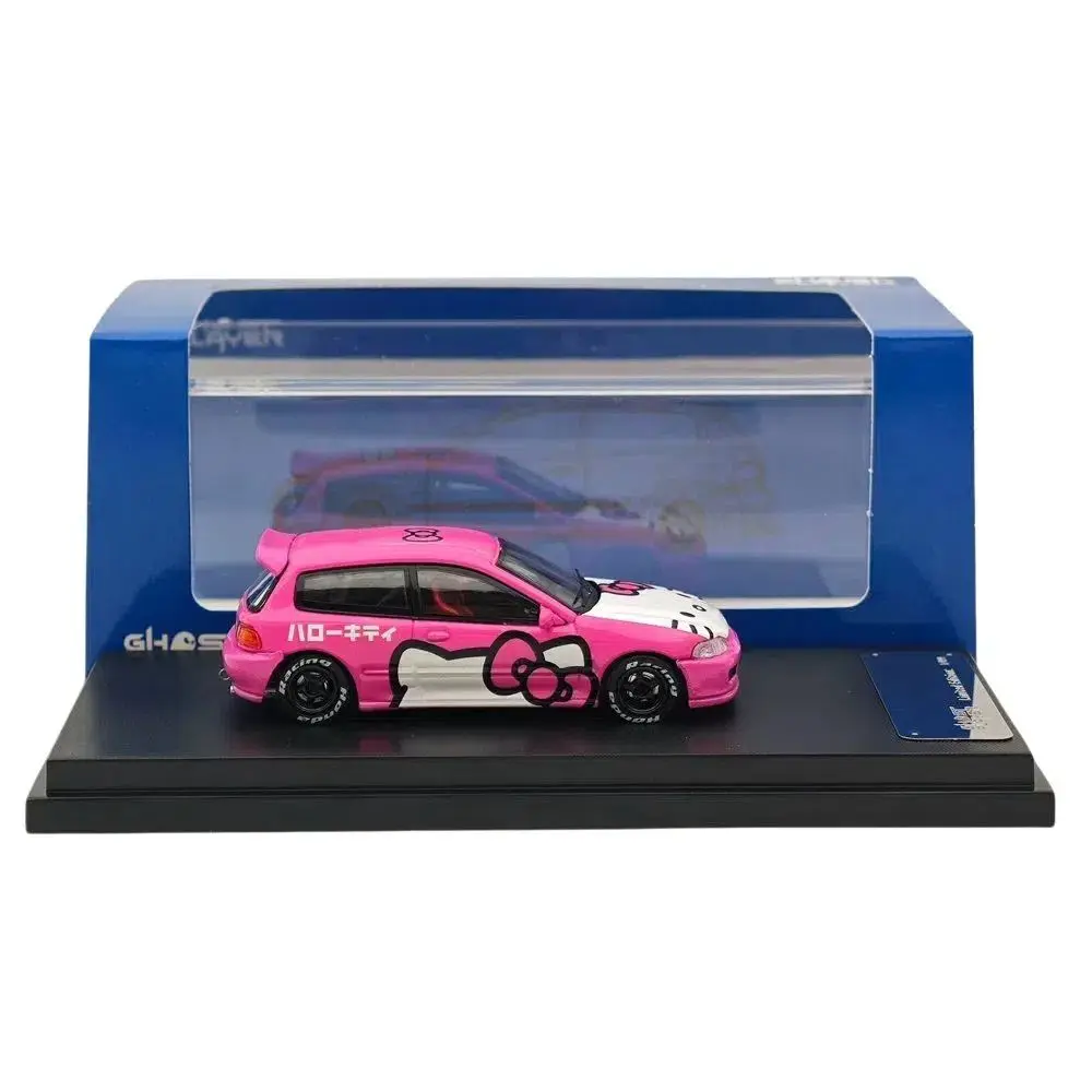

1/64 Ghost Player EG6 Pink Diecast Model Car Miniature Collection Auto Gift Toy Vehicle Models