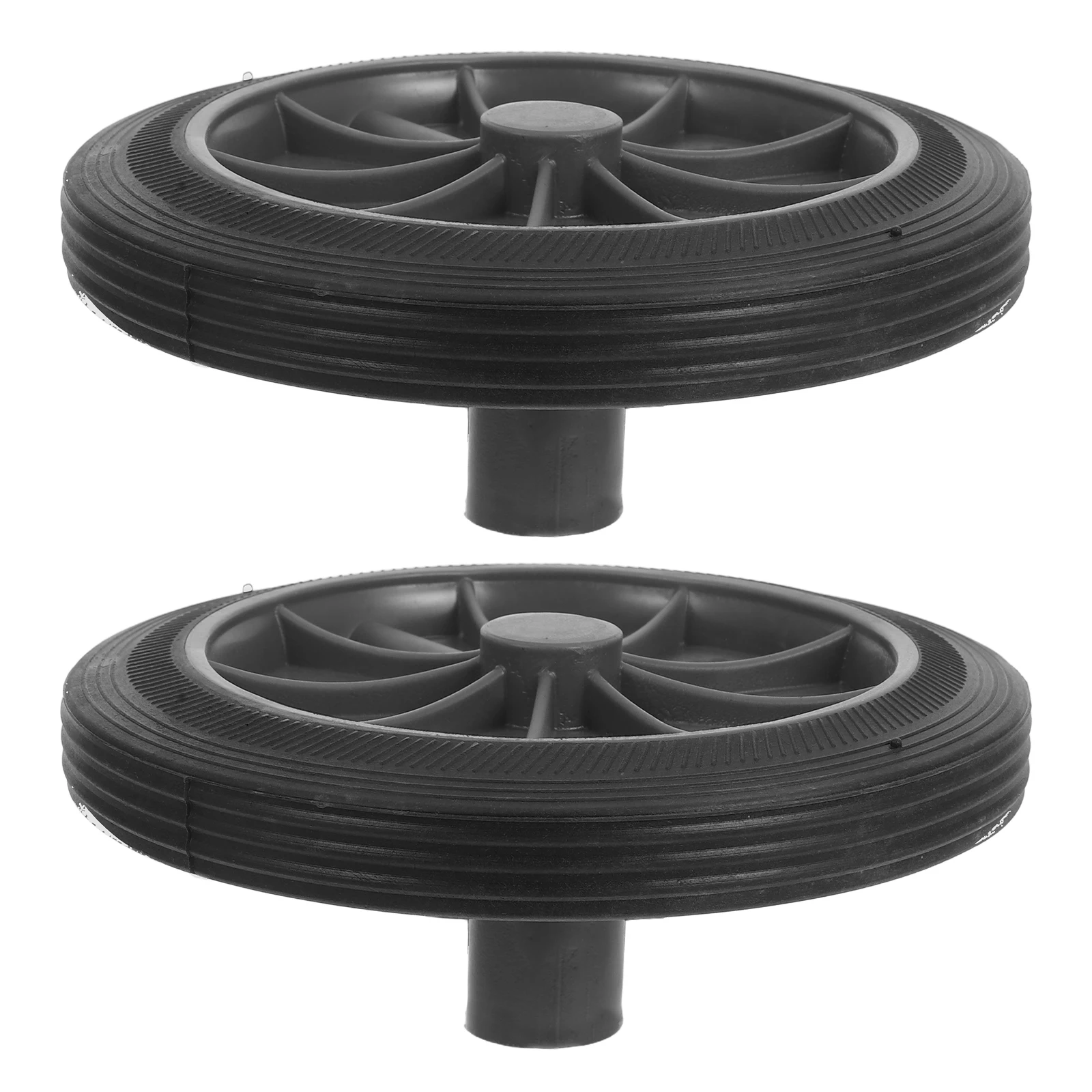 

2Pcs Universal Trash Can Wheels Replacement PU Material Suitable for Parks Streets Outdoor Areas Wheels for Trash Can
