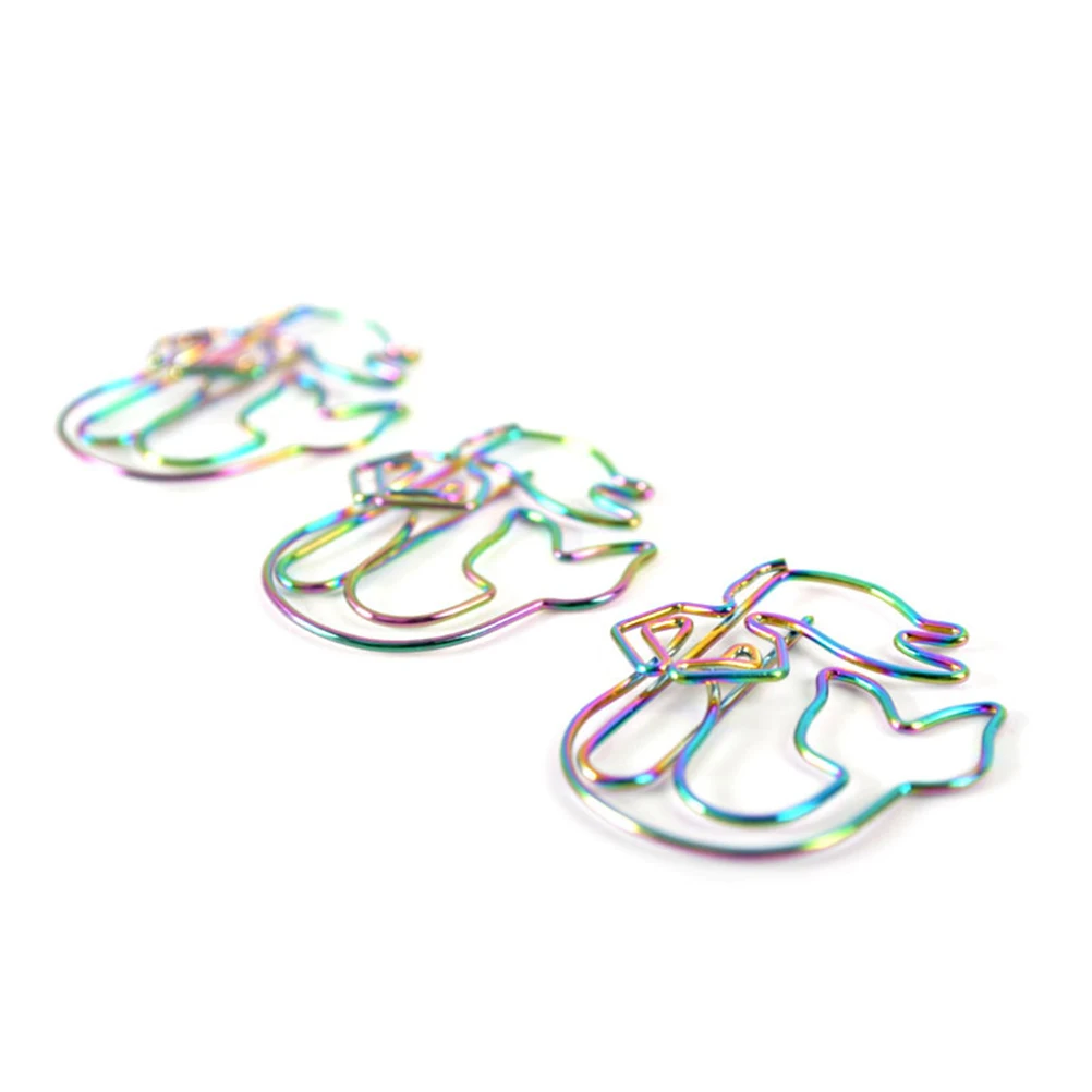 

8 Pcs Colored Paper Clips Daisy Bookmark Decorative Modeling Cute Office Metal Binder