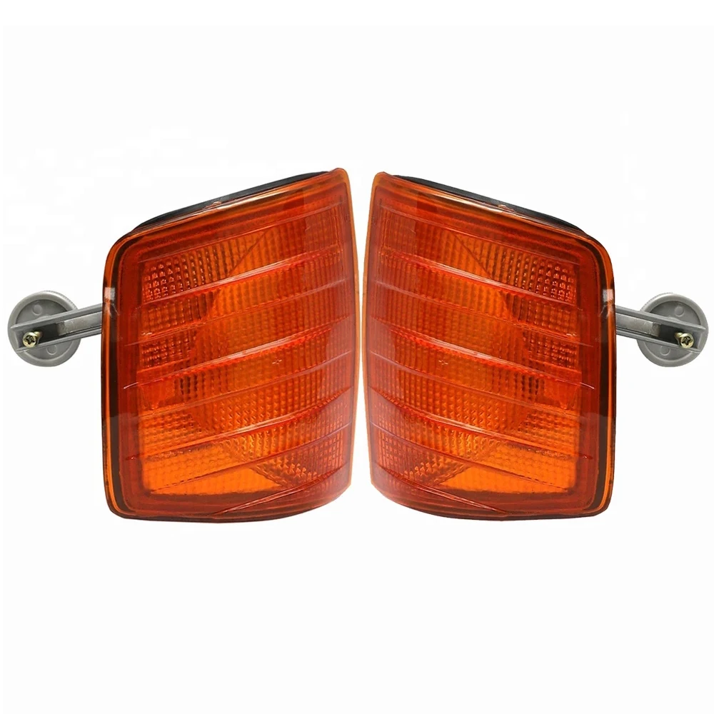 1 زوج ABS سيارة الجبهة الزاوية ضوء يغطي 0008209821/ 000 820 9821 لمرسيدس بنز W201 E200 E220 E230 E280 E320 1982-1993 #2