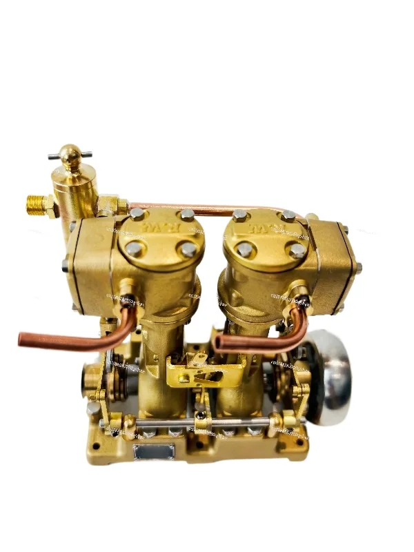 

RW-L2 steam engine model twin cylinder steam ship engine small air pump