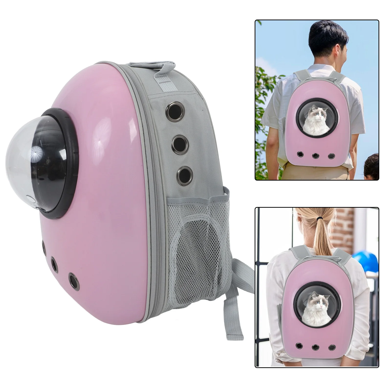 

Transparent Pet Backpack Traveling Dog Fabric Cat Carrier Cute for Cats Small Dogs Strap