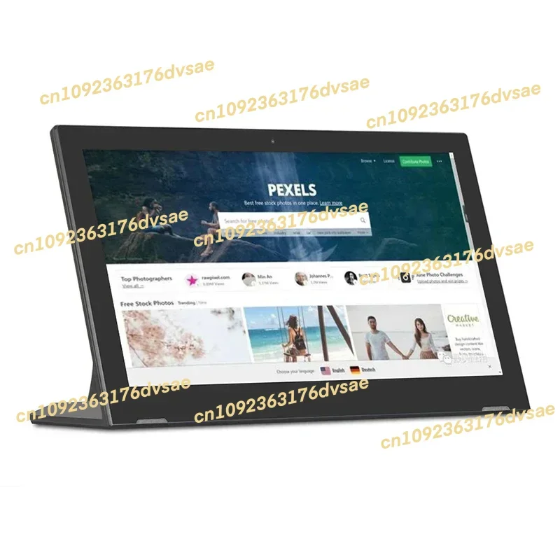 

NEW Android 11 Touch Tablet All in One 10.1 inch Slim Desktop Stand L-Shaped Digital Signage Ordering Meals Table LCD Display