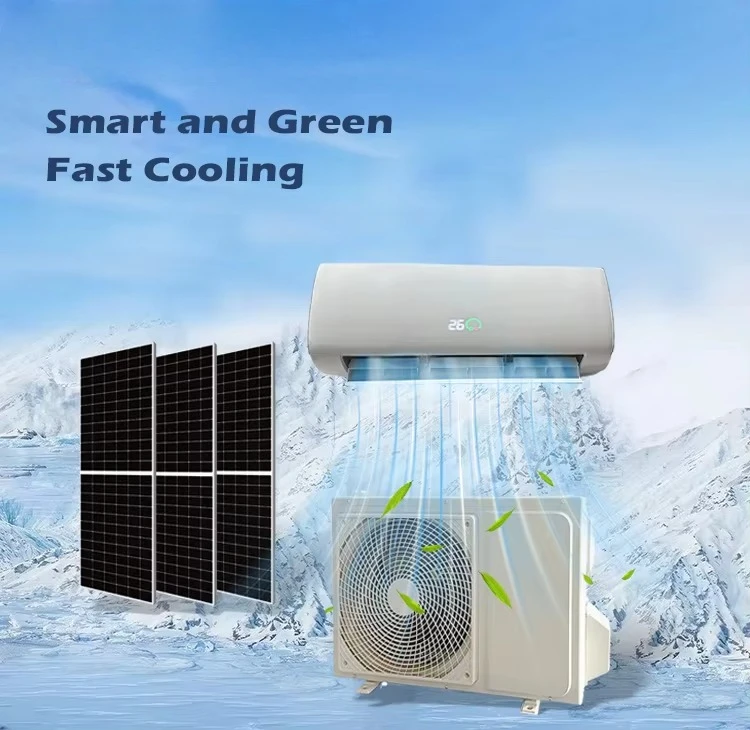 24000BTU Smart WIFI Inverter ACDC Solar Air Conditioner Powerful Remote Control System for Warehouses Factories and Plants