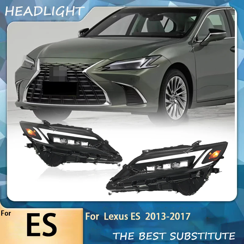 Car Lights For Lexus ES Headlights 2013-2017 ES200 ES300 latest Styling Daytime Lights LED Projector Car Accesorios Modified