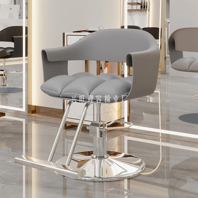 Hair Salon Chair Barber Shop Modern Style Lifting Rotation Hair Cutting Chair Swivel Liftable Hairdressing Sedie  의자 Furniture