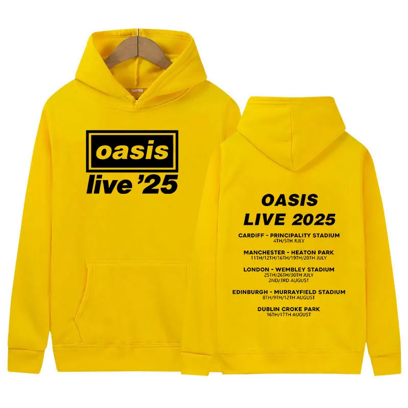 2025 O-Oasis Live 25 Tour Print Hoodie Men's Retro Long Sleeve