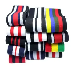 width of 3.8cm Accessories high quality stripes soft belt rubber band / thicken and soft can be attached to the elastic band