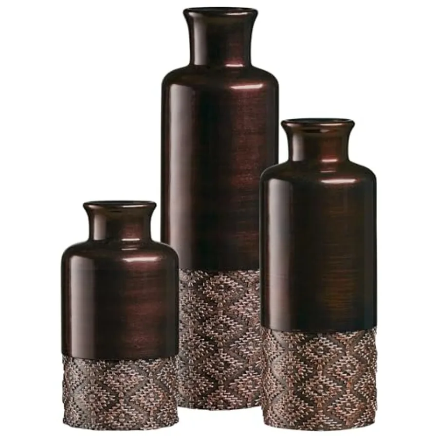 

Dublin Vases - Set of 3 Vases - Table Centerpieces for Dining Room, Kitchen Décor, Home Decor for Your Living Room, Dining Room