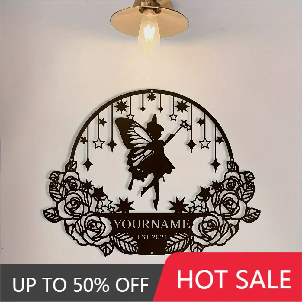 

1PC Stunning Customizable Space Odyssey Metal Wall Art Personalized Name Futuristic Durable Indoor Outdoor Long Lasting Decor