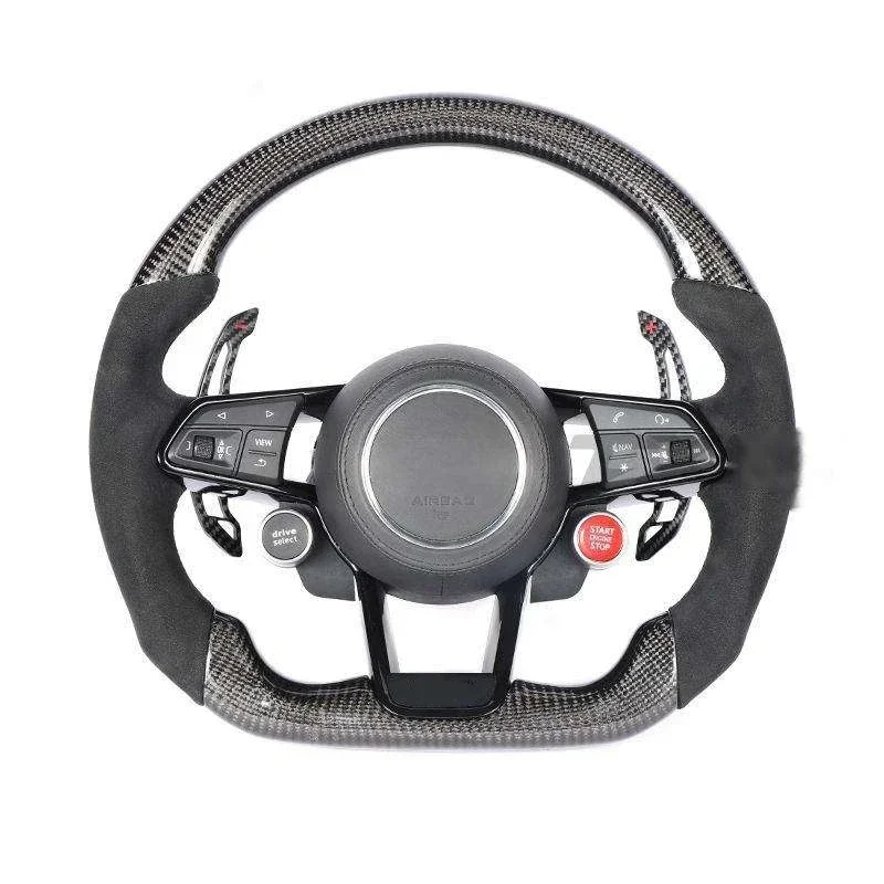 Fit For Audi 2009-2016 A3 A4L A5 A6L A7 A8 Lold Model To New Aud-i Carbon Fiber Steering Wheel