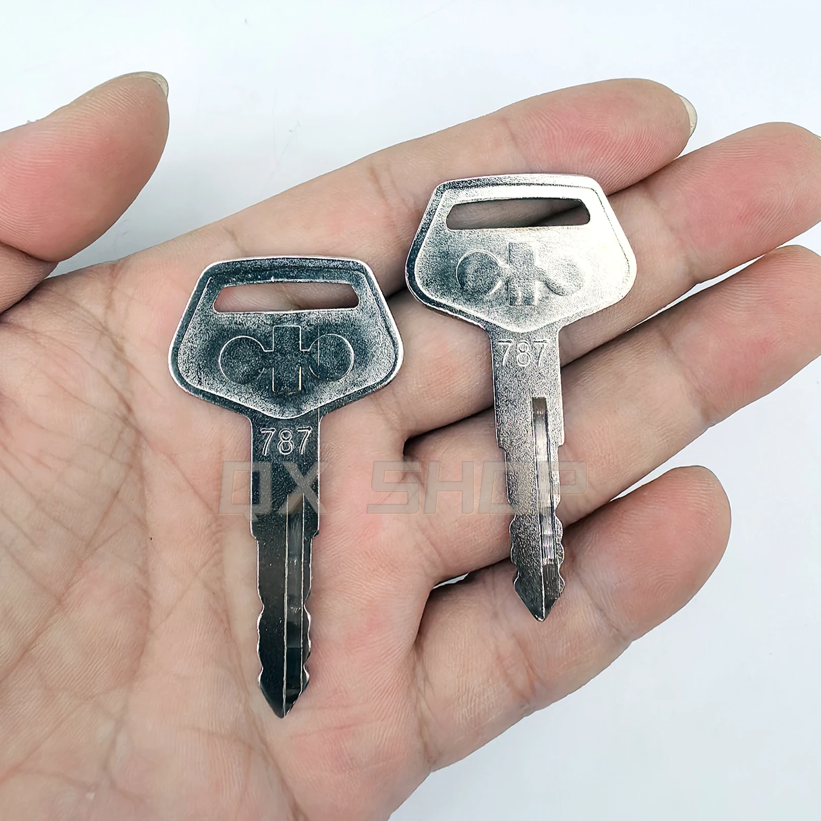 2PCS 787 Key for Komatsu Excavator Dozer Loader Heavy Equipment TR261434 Ignition and door lock key Iron material