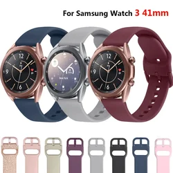 Silicone Strap for Samsung Galaxy Watch 3 41mm Band Soft Bracelet Wristband for Galaxy Watch 3 41mm Strap Smartwatch Accessories