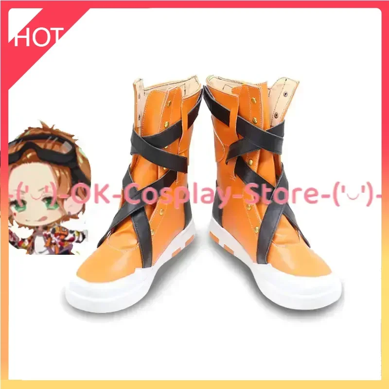 

Jade Cosplay Shoes Halloween Carnival Boots PU Shoes Game Twisted Wonderland Cosplay Props Custom Made