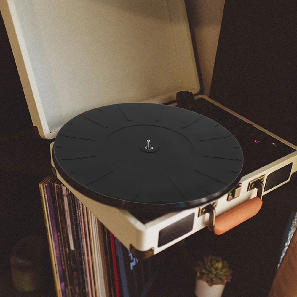 

2Pcs Silicone Vinyl Mat for Turntable Non Slip Damping Effect Protect Stylus and Platter Fits All Record Players