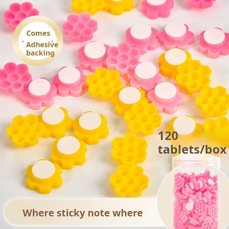 120 unids/caja autoadhesivo extensión de pestañas pegamento tazas retardo taza injerto herramienta de maquillaje de pestañas tatuaje adhesivo pigmento tazas