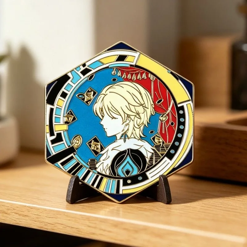 Honkai:Star Rail Silver Wolf LV.999 Evanescia Aventurine Pin Anime Anaxa Cipher Phainon Badge Exquisite Ornament Halloween Decor view 2